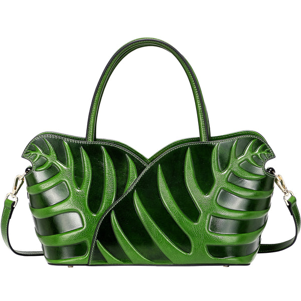 Leaf Top Handle Handbags