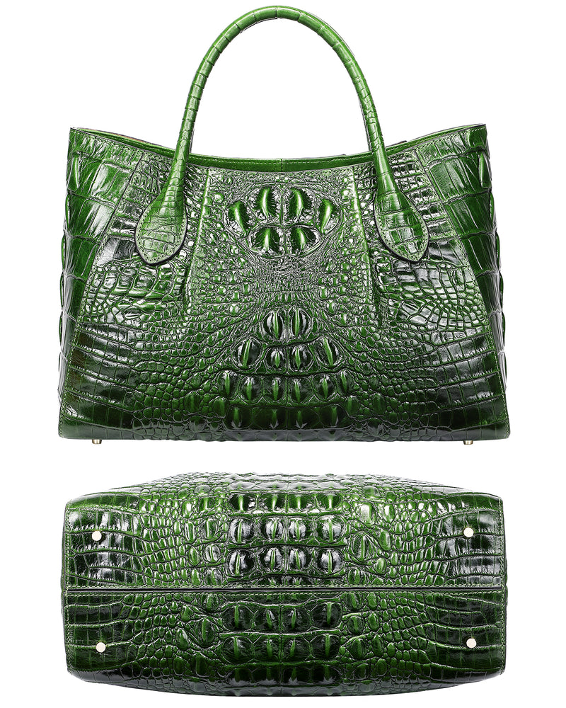 Crocodile Top Handle Bags