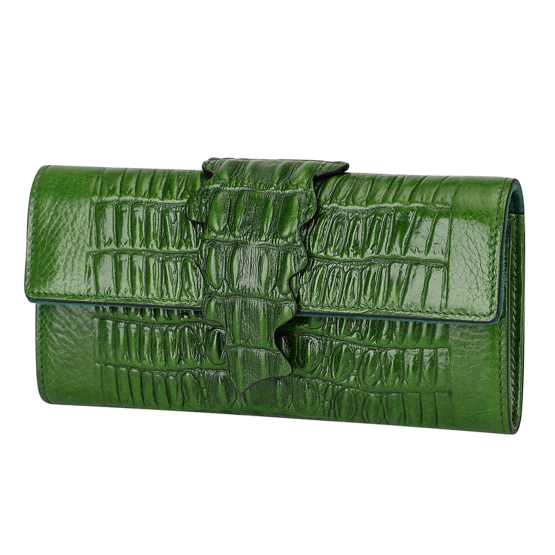 Crocodile Leather Wallet Women