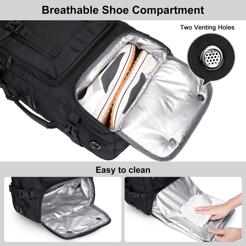PIJUSHI Travel Backpack for Women Carry on Luggage Backpack Flight Approved Convertible Duffle Bag Fit 16 Inch Laptop