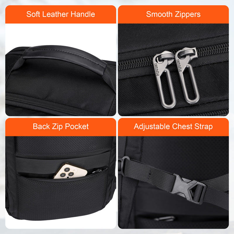 PIJUSHI Carry on Travel Backpack for Women with USB Port