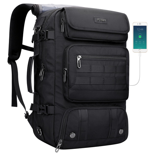 PIJUSHI Travel Backpack for Women Men Carry on Duffle Bag Backpack For Airplanes Luggage Rucksack with Shoe Compartment