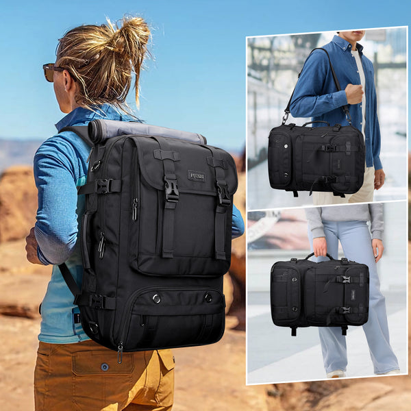 PIJUSHI Travel Backpack for Women Carry on Luggage Backpack Flight Approved Convertible Duffle Bag Fit 16 Inch Laptop