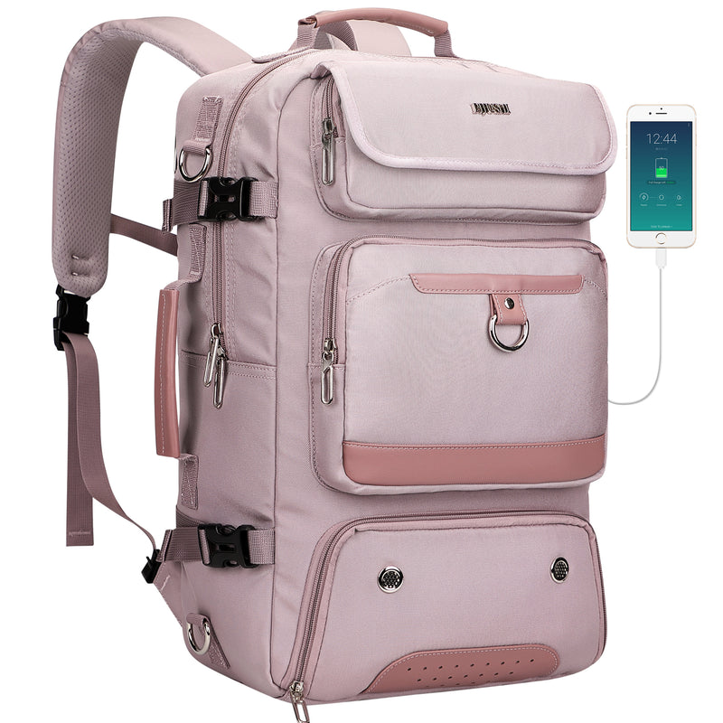 PIJUSHI Carry on Travel Backpack for Women Convertible Duffel Bag Backpack Large Luggage Rucksack Fit 16 Inch Laptop
