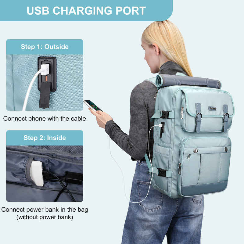 Women's Suitcase Backpack for Travel PE049