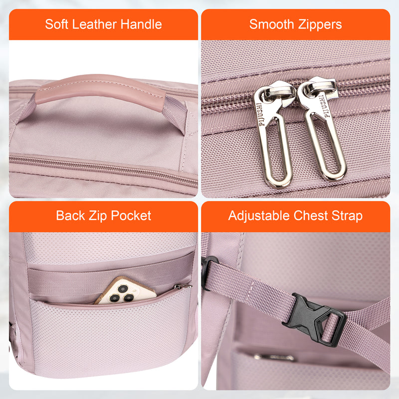 PIJUSHI Carry on Travel Backpack for Women with USB Port