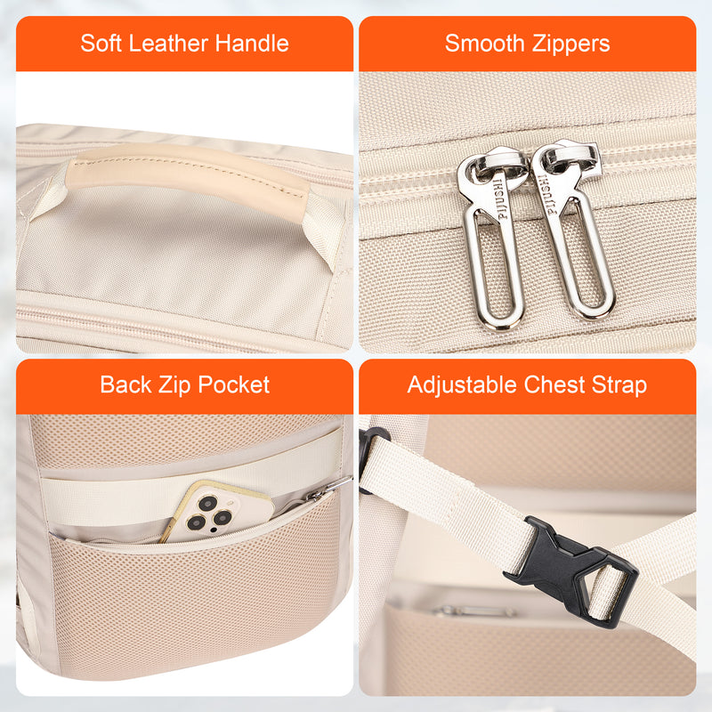 PIJUSHI Carry on Travel Backpack for Women with USB Port