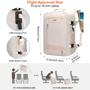 backpack dimensions fit for air travel COSCOOA 40x30x15cm Ryanair Backpack,Carry on Travel Duffel Bag,Flight Approved Underseat Personal Item Bag,Cabin Size Lightweight Travel Luggage Bag,Mochila de Viaje : Electronics btL embraces the profound impact of travelventuring out beyond the familiar with accessories that inspire confidence and ease through quality and reliability Airplane Seat Small Backpack For