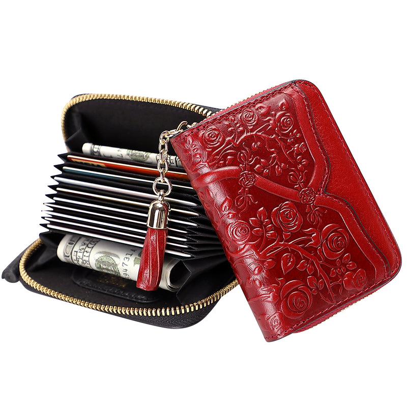 Rose Card Holder Wallet