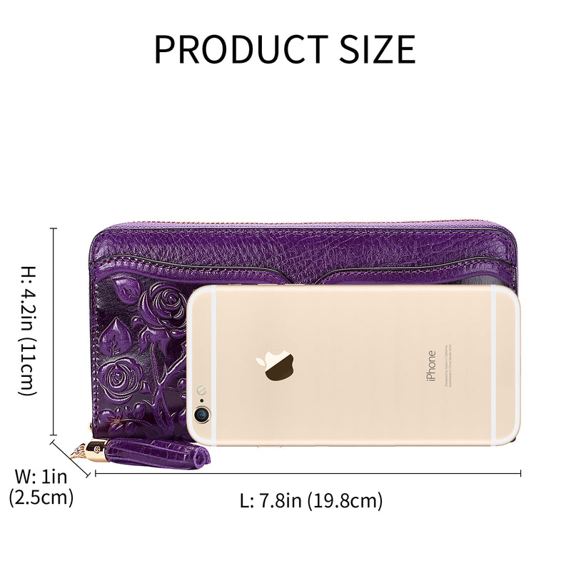 Floral Wristlet Wallet