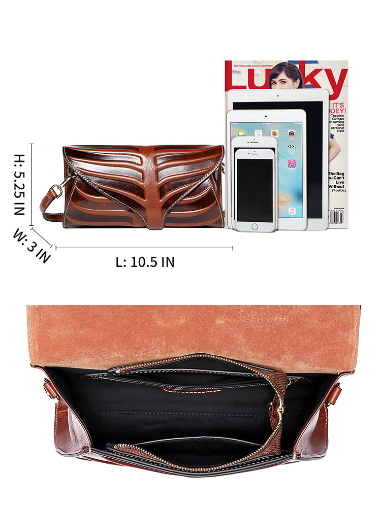 Leaf Clutch Crossbody Bags