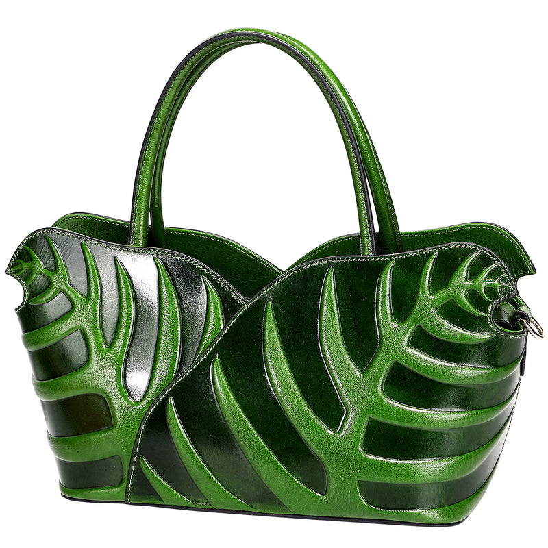 Leaf Top Handle Handbags