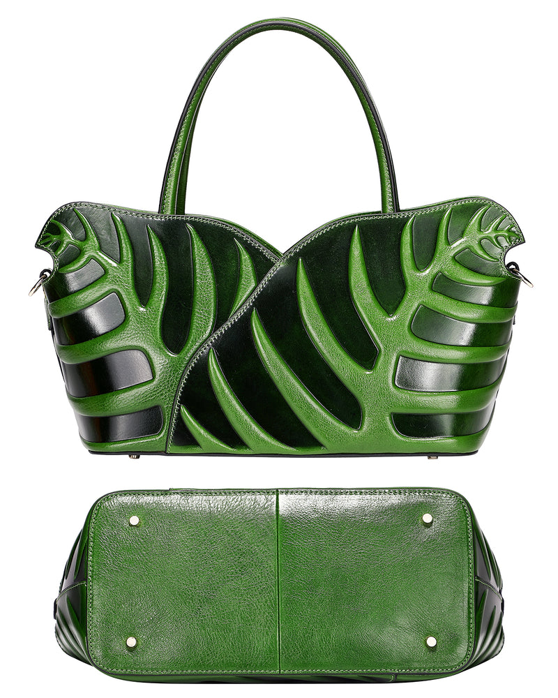 Leaf Top Handle Handbags