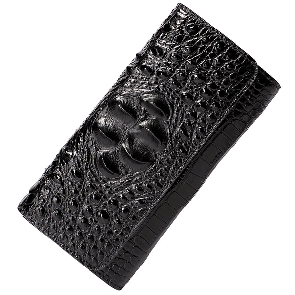 Crocodile wallet womens store