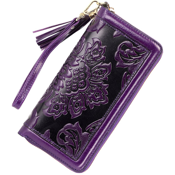 PIJUSHI Women's Designer Floral Credit Card Holder