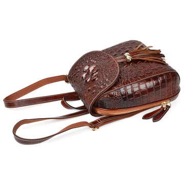 PIJUSHI Top Handle Satchel Handbags Crocodile Bag Designer Purse Leather  Tote Bags Bundle with Wristlet Wallet For Women Crocodile Leather Wallet